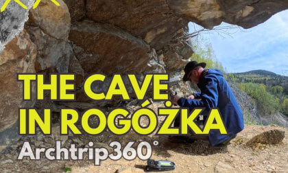 Jaskinia w Rogóżce 360° | Wejście do opuszczonej jaskini w kamieniołomie na Ziemi Kłodzkiej