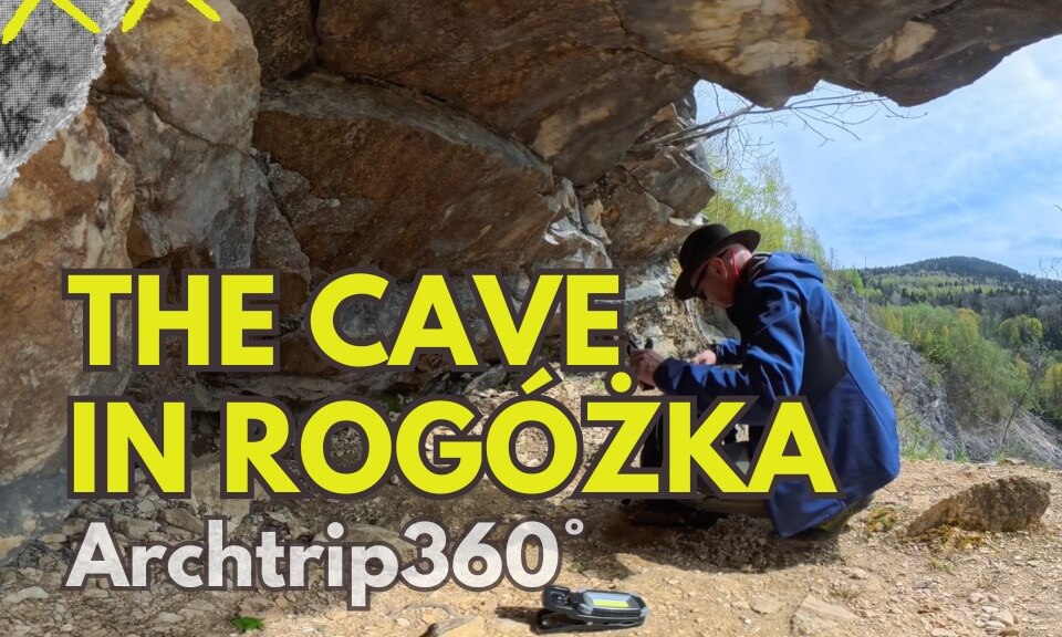 Jaskinia w Rogóżce 360° | Wejście do opuszczonej jaskini w kamieniołomie na Ziemi Kłodzkiej