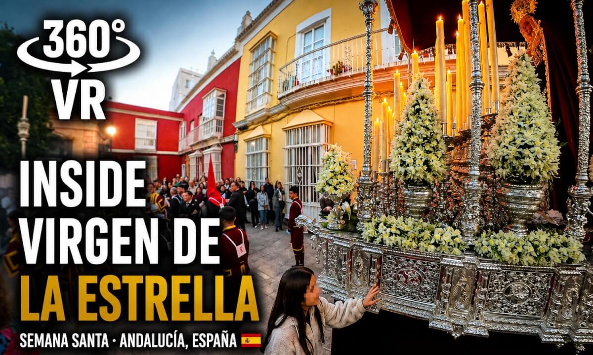 POV Inside an Emotional Holy Week Moment 🇪🇸 | Virgen de la Estrella 360° VR