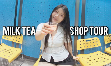 immersive milk tea shop tour