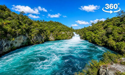 Skydive Above Huka Falls in 360° VR 🪂 | Taupo’s Ultimate View