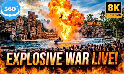 Explosive Spy War Live Action Show 💣🔥 | Safari World Thailand 8K 360 VR Experience