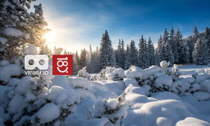 Winter in Štrbské Pleso, Slovakia VR180 Immersive Experience.