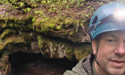 The darkness beneath Gifford Pinchot: Gulers Ice Cave
