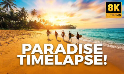 Relaxing Midigama Beach 🌊 | 8K Cinematic VR Timelapse | Sri Lanka