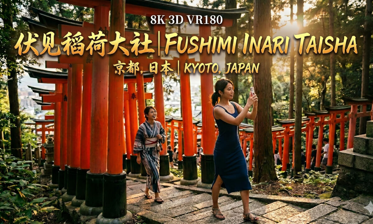 8K3D VR180 | Where Spirits Walk: Fushimi Inari Taisha, Japan | 神明驻足之处:日本伏见稻荷大社