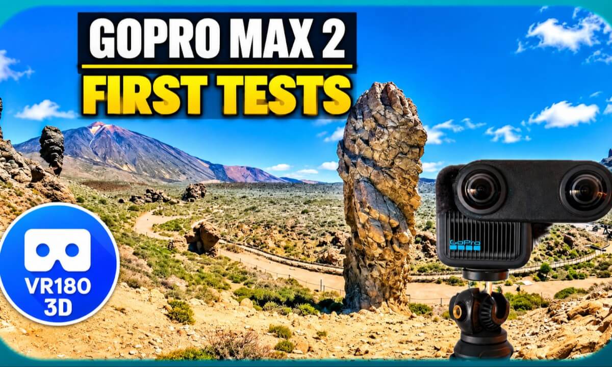 GoPro Max 2 modded for VR180 - first tests