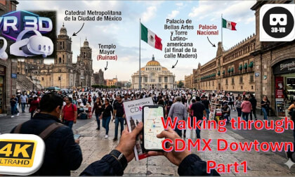 3D Walking Tour CDMX Downtown Parte 1