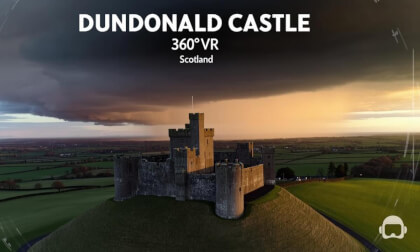 Dundonald Castle Scotland | 360 VR Drone Flight & Walkaround