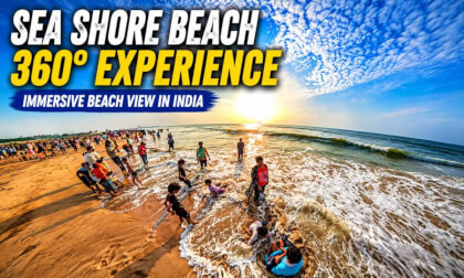 8K Seashore Beach Experience in Tamil Nadu India | Immersive 360 VR Walk