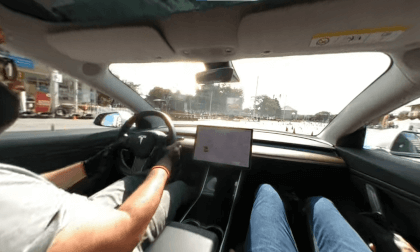 Onboard training - Emanuel Medvedev - Tesla Model 3 - 2021 Romanian Super Slalom Championship