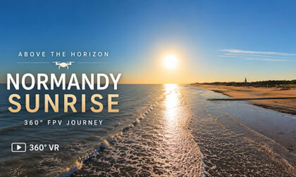 Above the Horizon — Normandy Sunrise in 360°