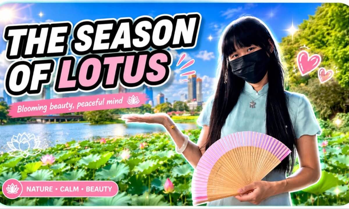 170,000 square meters of lotus pond
