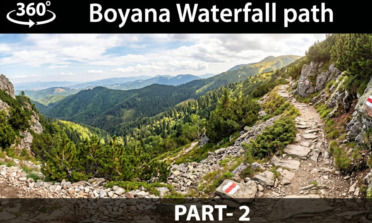 Hiking spots on the way to Boyana Waterfall (Red Trail) — PART 2 of 4 | 360° VR 4K