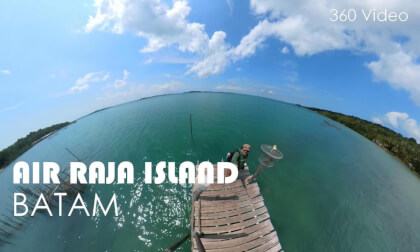 Small community above the sea at Air Raja Island - Batam