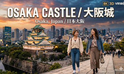 8K3D VR180 | Japan: Osaka Castle, From Sky to History | 日本：独坐云端，俯仰古今大阪城