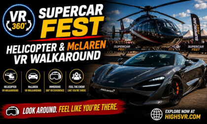 🚁🏎️ SuperCar Fest – Helicopter & McLaren VR Walkaround