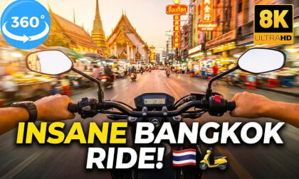 Bangkok Motorbike Ride 🇹🇭🛵 | 8K 360 VR | Experience  Thailand