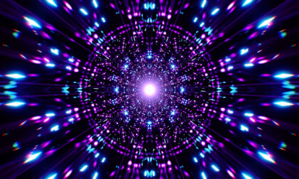 Trippy Cyberpunk Light Tunnel