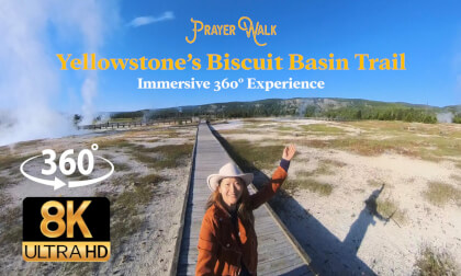 8K 360° of Yellowstone National Park’s Biscuit Basin Trail