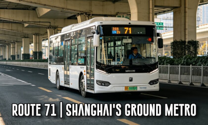 Shanghai's busiest public transport route, the first bus rapid transit (BRT) line with exclusive lanes and punctuality comparable to metro services.