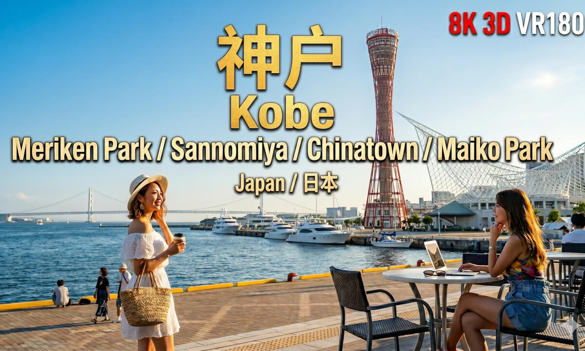 8K3D VR180 | Gentle Breeze in Kobe, Japan | 海风轻拂:日本神户的时光散策