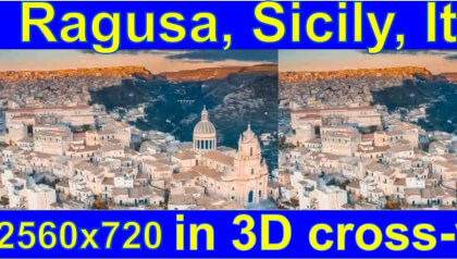 Ragusa, Sicily, Italy in 3D side-by-side cross-view "by angel's eyes - iXYt" Ragusa, Sicily, Italy in 3D side-by-side cross-view "by angel's eyes - iXYt"