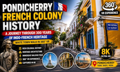 Pondicherry French Colony History in 360° VR 8K | White Town Heritage Walk | Insta360 X5