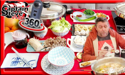 Chinese New Year Meal Celebration In The UK 360 Degree Video Vlog Captain Steve & Manila London