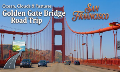 【360° VR】San Francisco Road Trip from Golden Gate Bridge to the Ocean Beach - 8K 3D