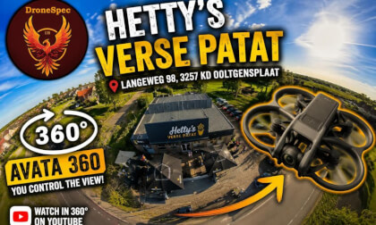 Step inside a full 360° FPV experience above Hetty’s Verse Patat in Ooltgensplaat, The Netherlands.