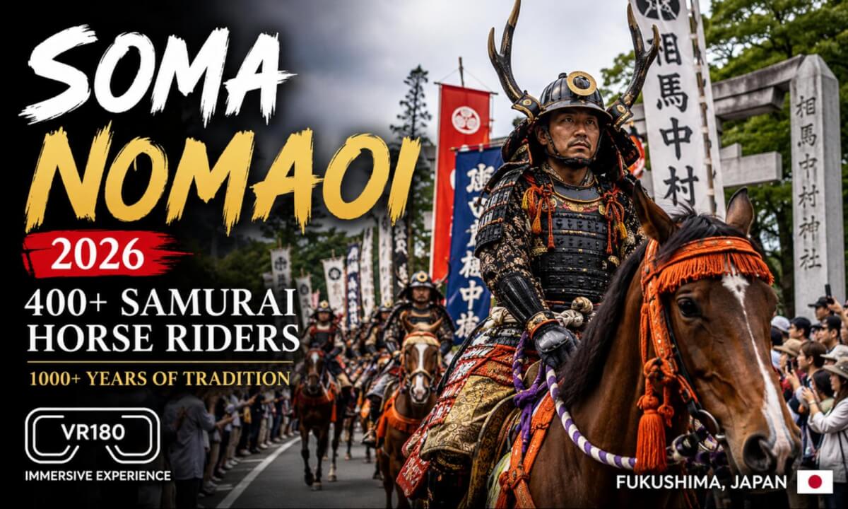 Soma Nomaoi Samurai Horse Procession 2026 | VR180 Japan