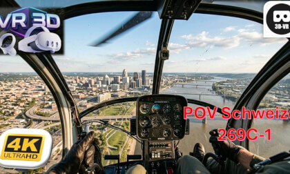 3D POV Helicopter Startup Takeoff Full Flight Schweizer 269C-1