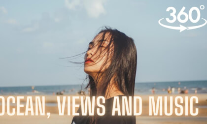 A Windy Day Beach Stroll: Inspirational Ocean Views and Music 🌴🎶 VR Video A Windy Day Beach Stroll: Inspirational Ocean Views and Music 🌴🎶 VR