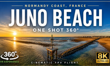 Juno Beach at Sunset – Cinematic One Shot FPV | 8K VR360