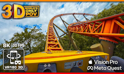 3D Real Life VR: Expedition GeForce – 25 Yrs World's Best Roller Coaster 🟥 8K Spatial VR180 POV - Apple Vision Pro - Meta Quest 3