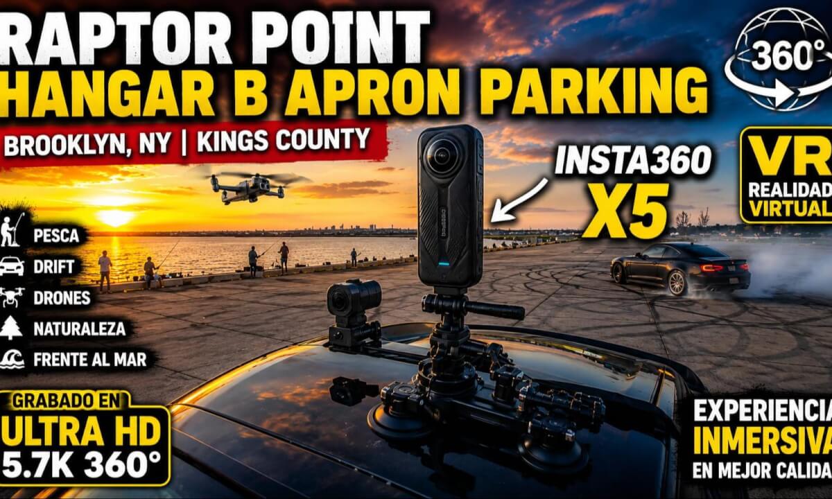 “Raptor Point Hangar B en VR 360° | Insta360 X5”