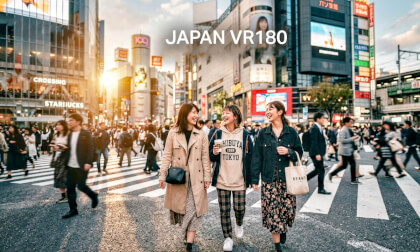 [180° VR] Japan | Tokyo’s Busiest Intersection: Shibuya Crossing | 3D Stereoscopic