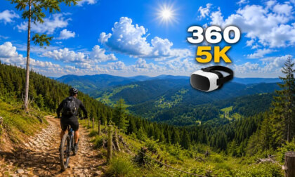 Mountain Bike Descent from Wielka Racza North Side 🇵🇱 | Beskid Żywiecki | 360 8K VR