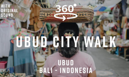 Ubud City Walk – Bali, Indonesia 🇮🇩 | 360° Walking Tour | Original Sound