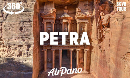 360 Virtual Tour №10. Ancient Petra, Jordan. City in the Rock