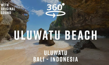 Uluwatu Beach – Bali, Indonesia 🇮🇩 | 360° Walking Tour | Original Sound