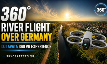360° River Flight Over Germany | DJI Avata VR Experience