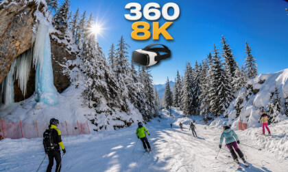 The Jewel of the Italian Dolomites 🇮🇹 | La Longia Ski Descent from Seceda 3D VR