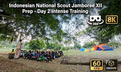 Indonesian National Scout Jamboree XII Prep - Day 2 Intense Training (8K 60FPS 360°)