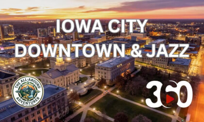 Explore Downtown Iowa City in 360° | Immersive Walkthrough with Live Jazz by the Library