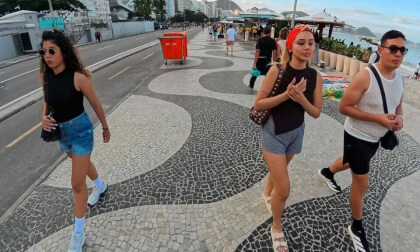 Empty Copacabana? Walking Rio de Janeiro on a "Very Cold" Day [360° VR 8K]