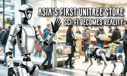 Asia’s first store: Unitree Robotics Shanghai. Science fiction comes to life.
