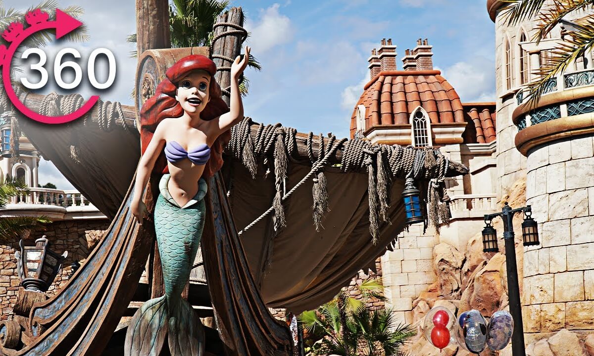 360º Ride on Under the Sea ~ Journey of The Little Mermaid at The Magic Kingdom