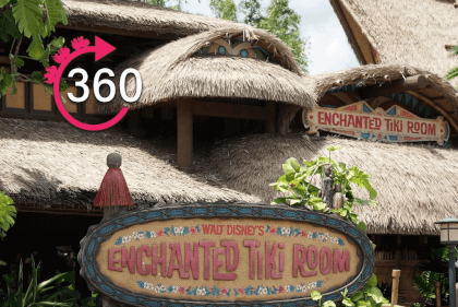 360º Viewing of the Tiki Room at The Magic Kingdom HD 4K